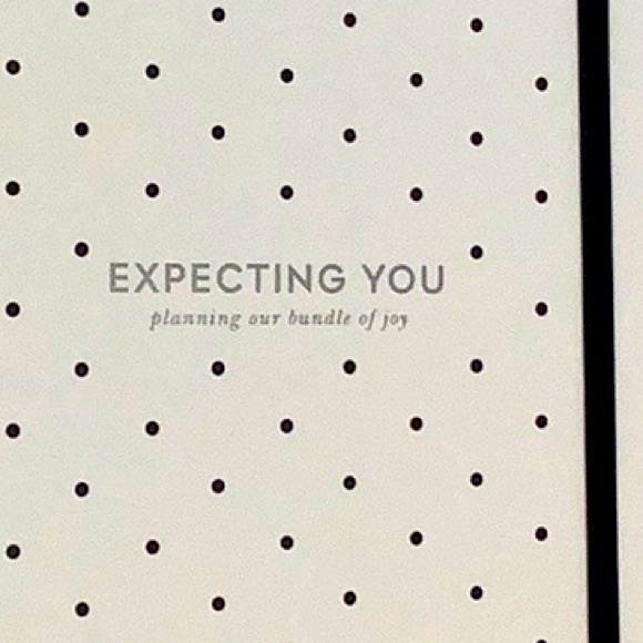 Kate Spade Baby Planner Customizable Expecting You Dots Notebook Maternity NWT - Picture 5 of 11
